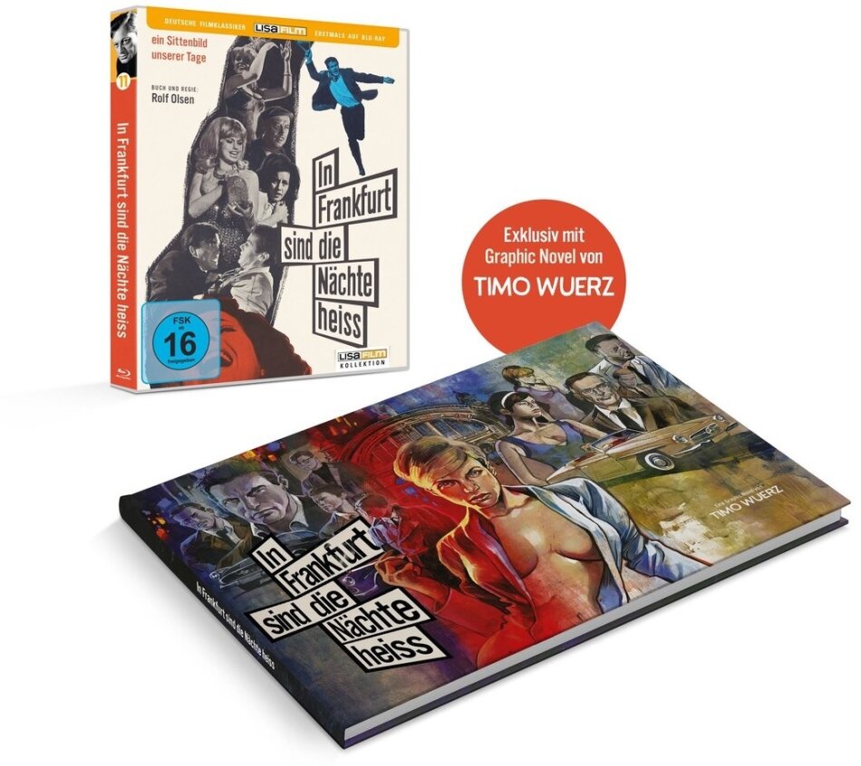 In Frankfurt sind die Nächte heiss (1966) Lisa Film Kollektion, Graphic Novel, Limited Edition