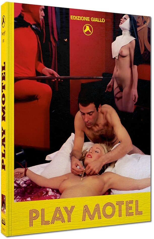 Play Motel (1979) Cover E, Edizione Giallo, Edizione Limitata, Mediabook, Blu-ray + 2 DVD