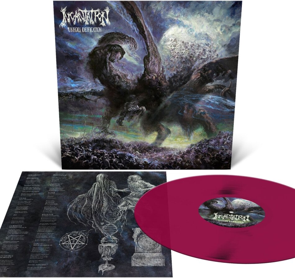Incantation (Heavy) - Unholy Deification Deep Purple Vinyl, LP