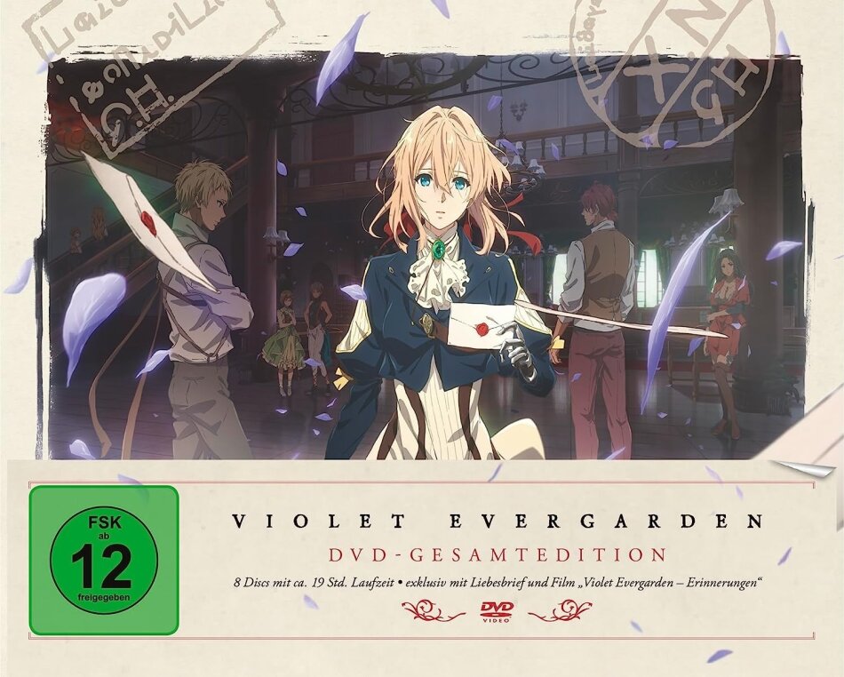 Violet Evergarden - Die komplette Serie + Filme und "Live in Concert 2021" Complete edition, Limited Collector's Edition, 8 DVDs