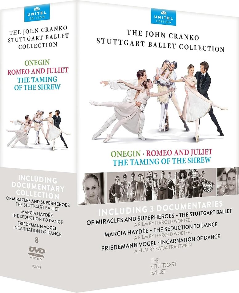 Stuttgart Ballet & John Cranko - The John Cranko Stuttgart Ballet Collection - Onegin / Romeo and Juliet / The Taming of the Shrew 8 DVDs