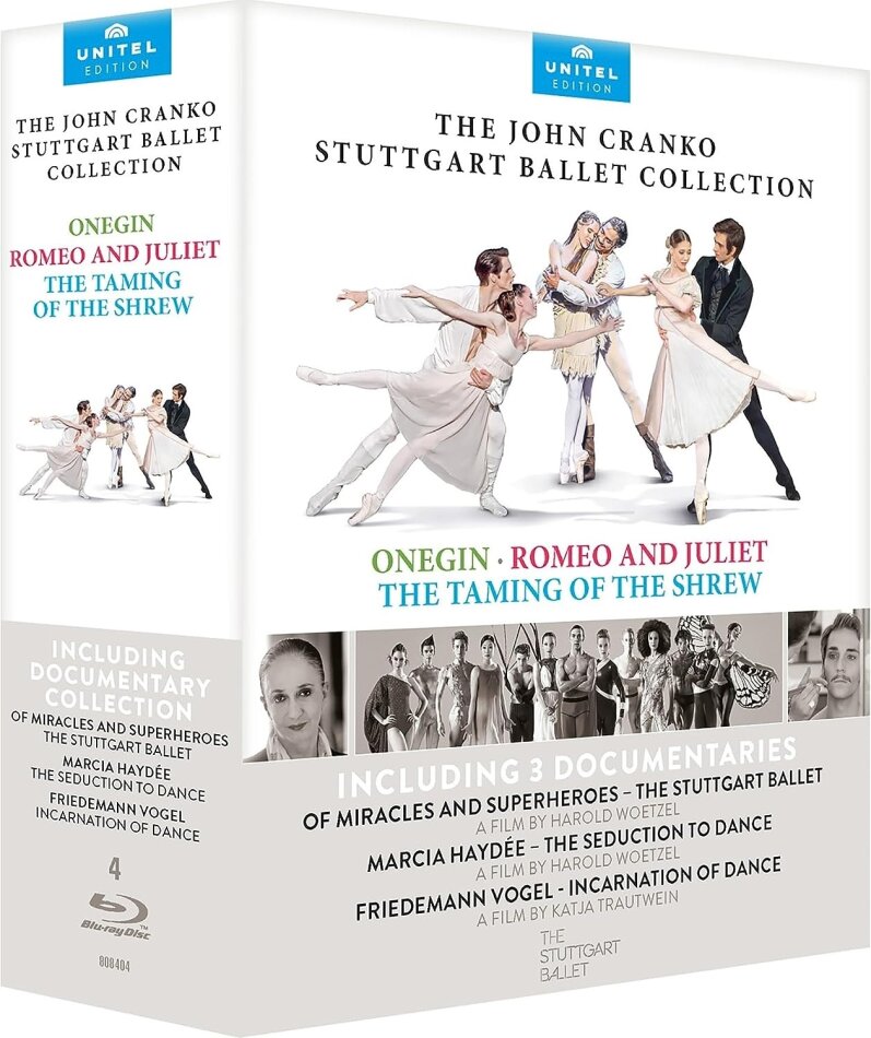 Stuttgart Ballet & John Cranko - The John Cranko Stuttgart Ballet Collection - Onegin / Romeo and Juliet / The Taming of the Shrew 4 Blu-rays
