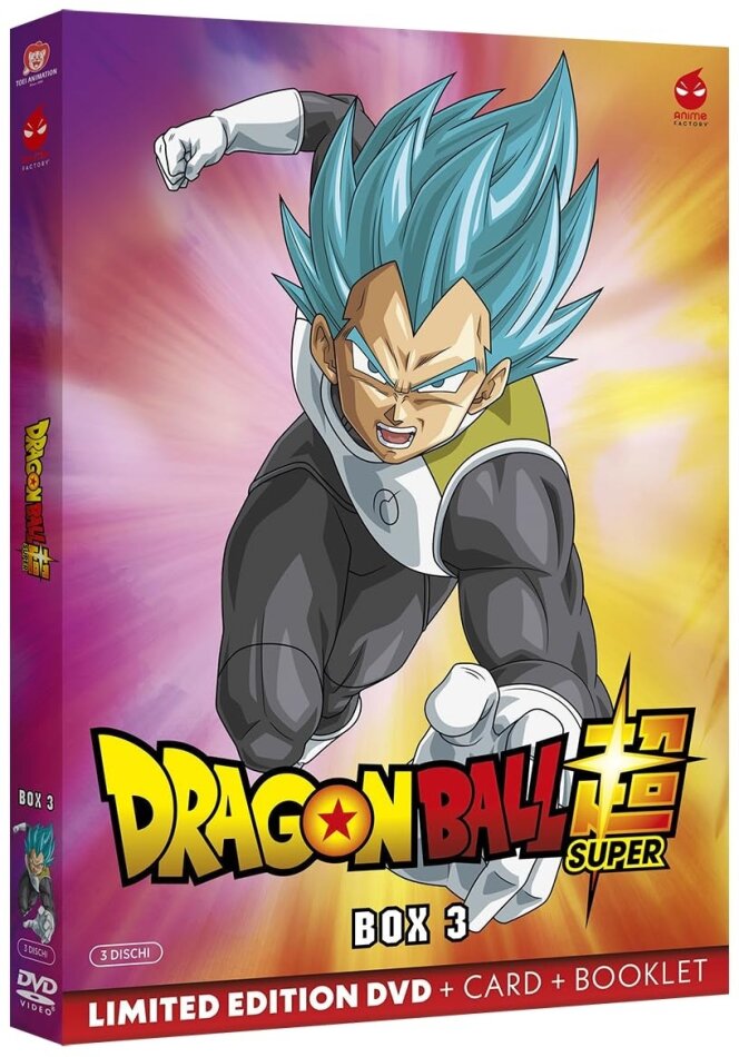 Dragon Ball Super - Box 3 + Card, + Booklet, Edizione Limitata, 3 DVD
