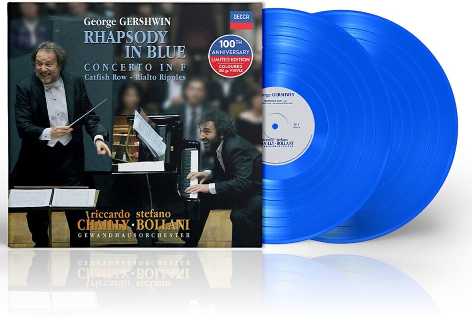 Riccardo Chailly, Stefano Bollani & Gewandhausorchester - Rhapsody In Blue Blue Vinyl, 2 LP