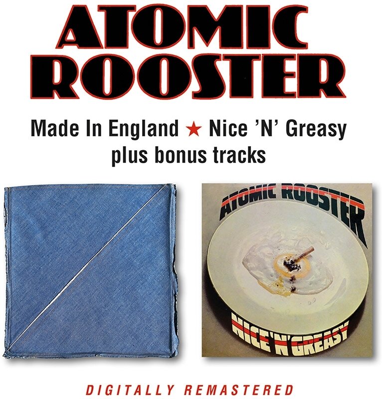 Atomic Rooster - Made In England / Nice N Greasy Bonustracks, 2023 Reissue, BGO - BEAT GOES ON, 2 CDs
