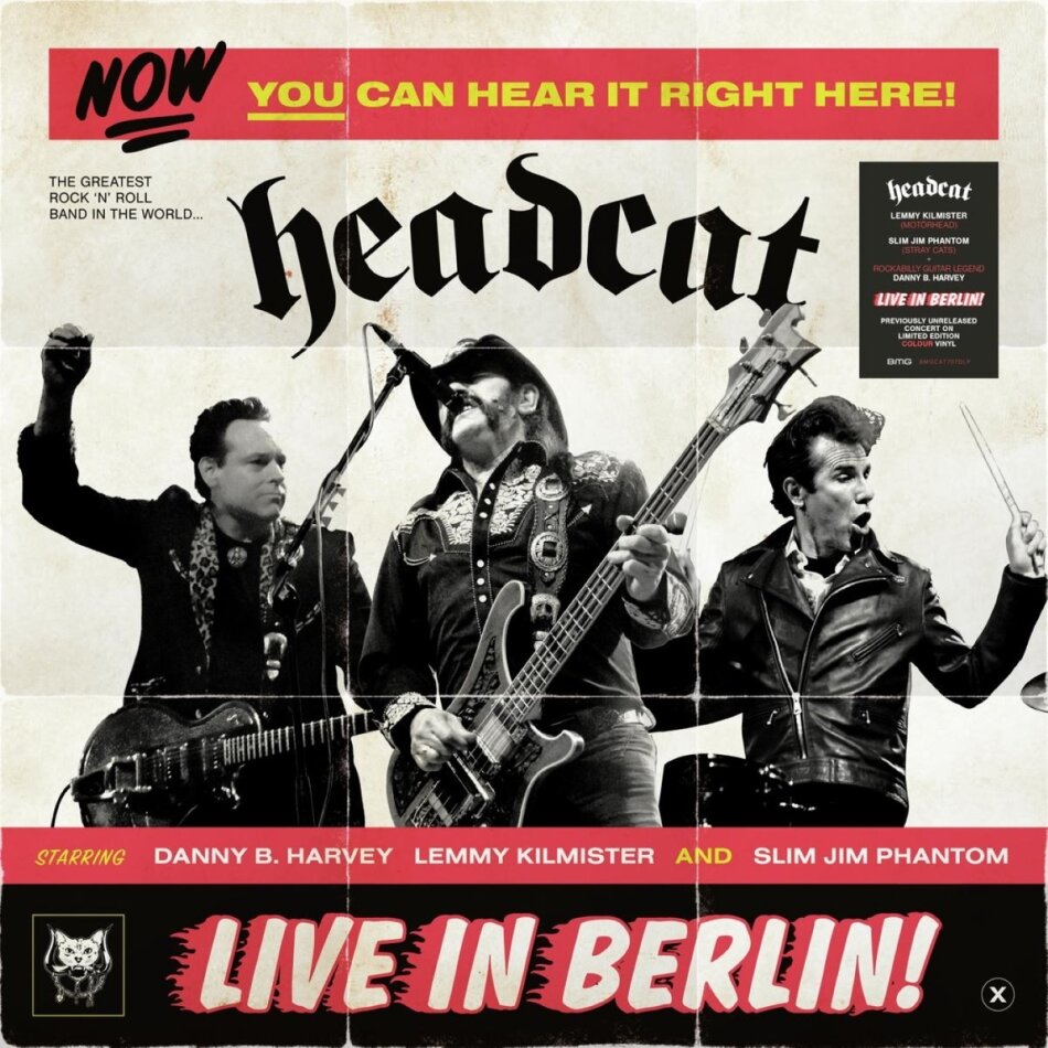 Head Cat (Lemmy/Slim Jim Phantom/Harvey) - Live in Berlin! 2 LPs
