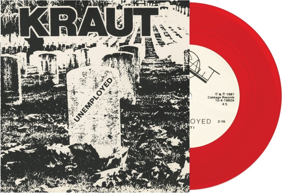 Kraut - Unemployed Red Vinyl, 7" Single