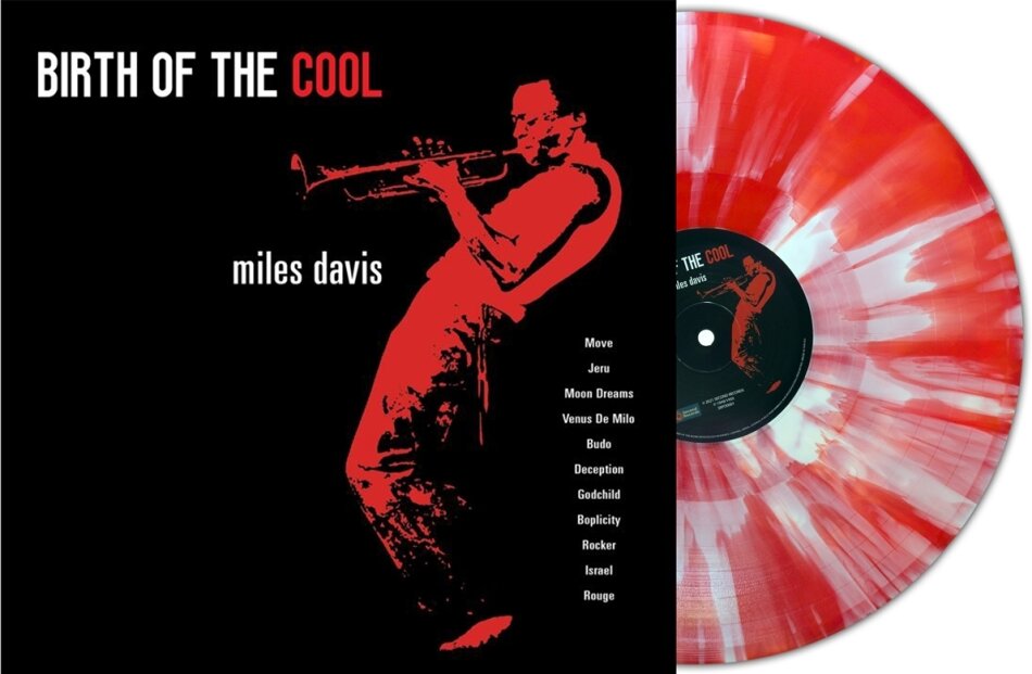 Miles Davis - Birth Of The Cool 2023 Reissue, Second Records, Limited Edition, Red/White Splatter Vinyl, LP