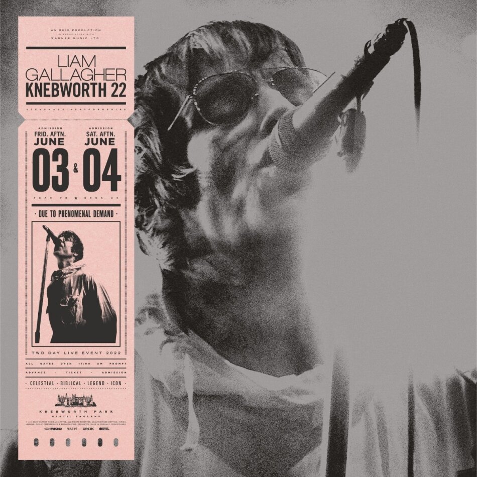 Liam Gallagher (Oasis/Beady Eye) - Knebworth 22 Bonustrack, Japan Edition