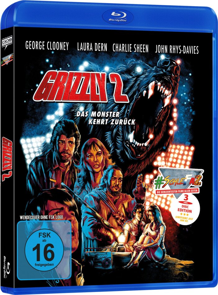 Grizzly 2 (1983) Cover A, SchleFaZ - Die schlechtesten Filme aller Zeiten, Limited Edition, Blu-ray + 2 DVDs