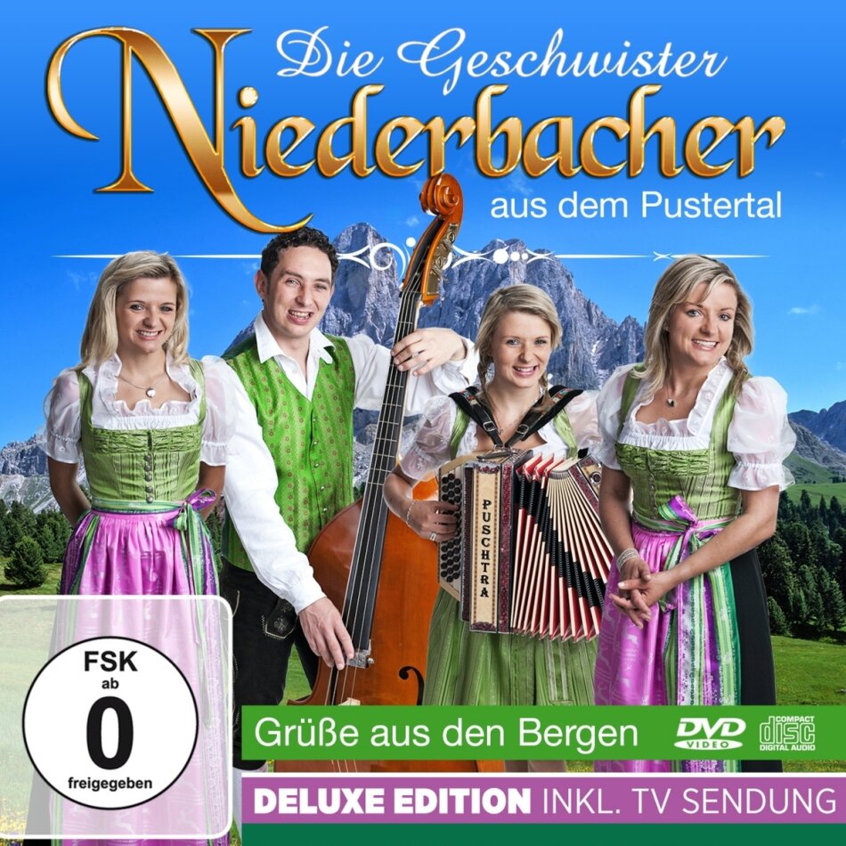Die Geschwister Niederbacher - Grüße aus den Bergen Deluxe Edition, CD + DVD