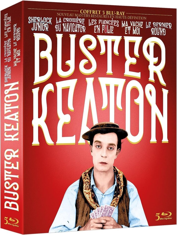 Buster Keaton - Sherlock Junior / La croisière du Navigator / Les fiancées en folie / Ma vache et moi / Le dernier round 5 Blu-rays