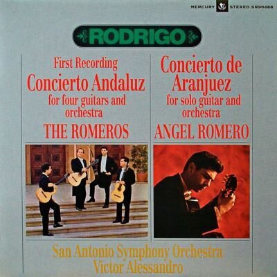 The Romeros, San Antonio Symphony Orchestra, Joaquin Rodrigo (1901-1999), Victor Alessandro & Angel Romero - Concierto Andaluz, Concierto De Aranjuez (LP)