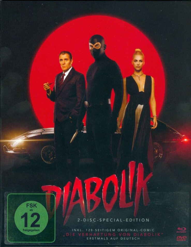 Diabolik (2021) + Comic, Slipcase, Digipack, Special Edition, Blu-ray + DVD