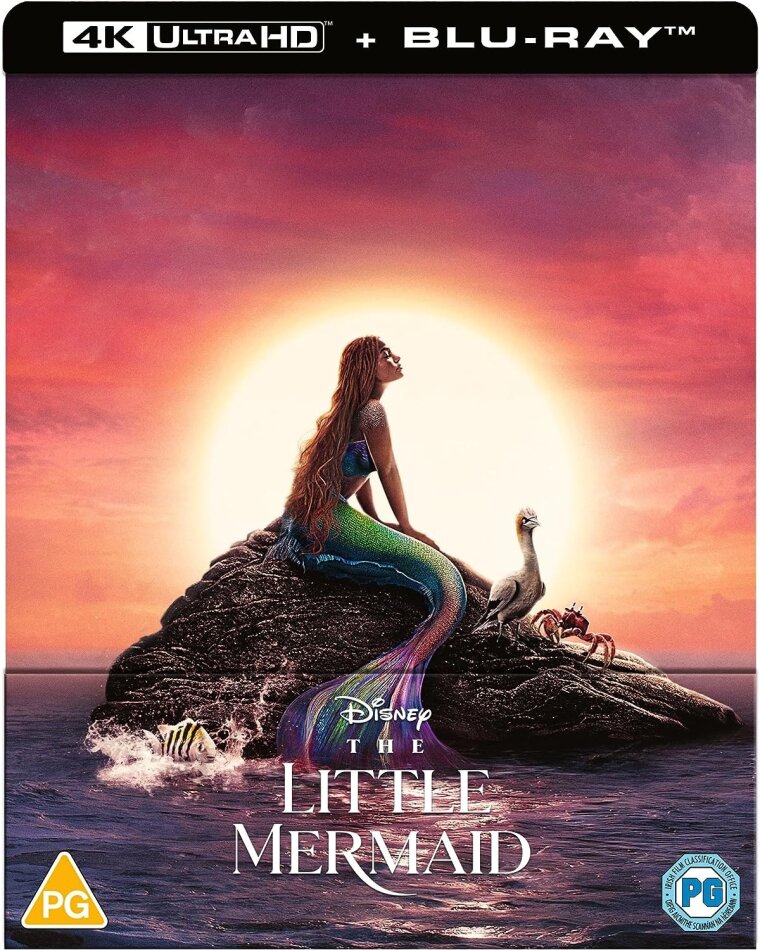 The Little Mermaid (2023) Limited Edition, Steelbook, 4K Ultra HD + Blu-ray