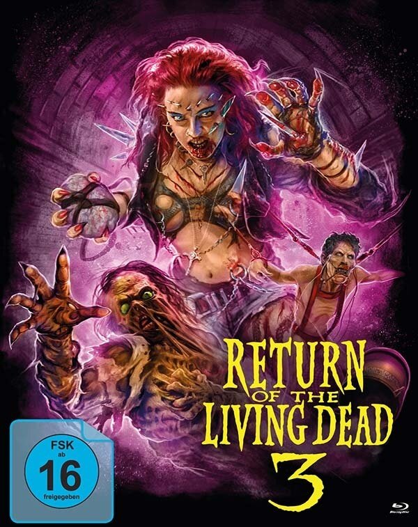 Return of the Living Dead 3 (1993) Cover B, Limited Edition, Mediabook, 2 Blu-rays