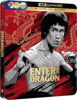 Enter the Dragon (1973) (100 ans Warner Bros., Limited Edition, Steelbook, 4K Ultra HD + Blu-ray)