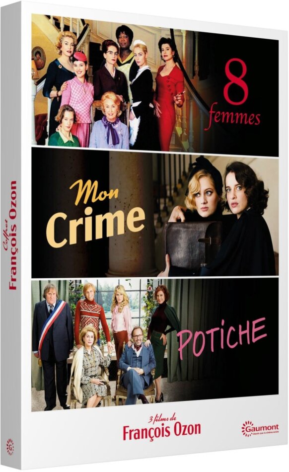 Coffret François Ozon - 8 femmes / Mon Crime / Potiche 3 DVD