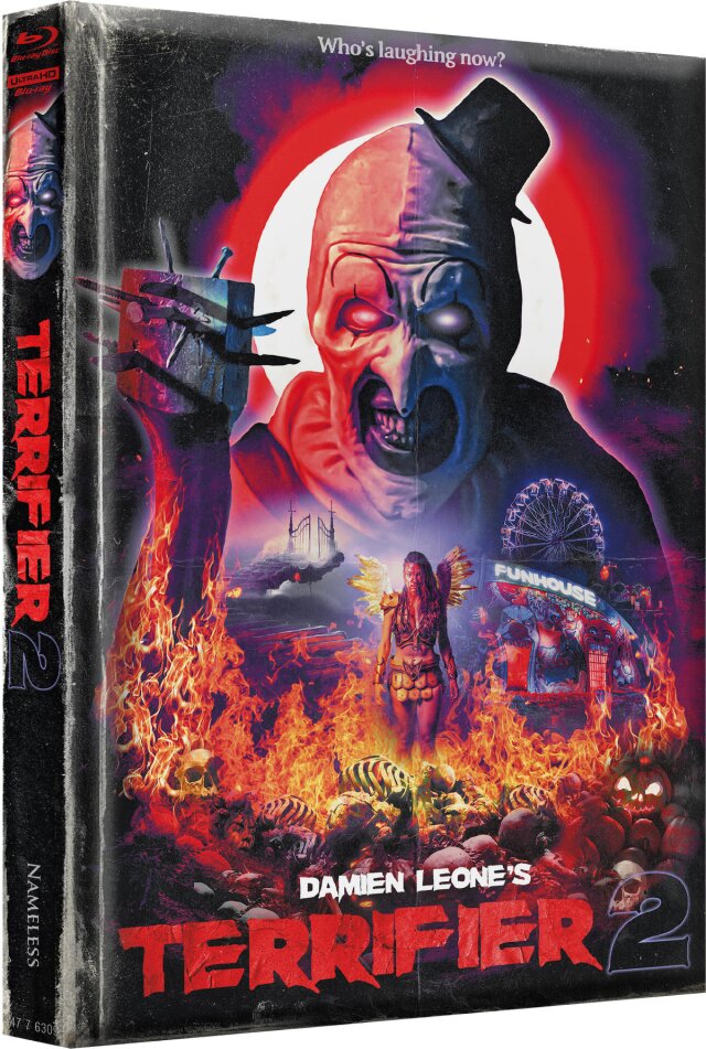 Terrifier 2 (2022) Wattiert, Cover H, Limited Edition, Mediabook, Uncut, 4K Ultra HD + Blu-ray