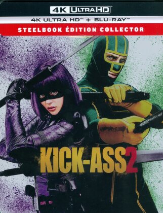 Kick-Ass 2 (2013) (Limited Collector's Edition, Steelbook, 4K Ultra HD + Blu-ray)