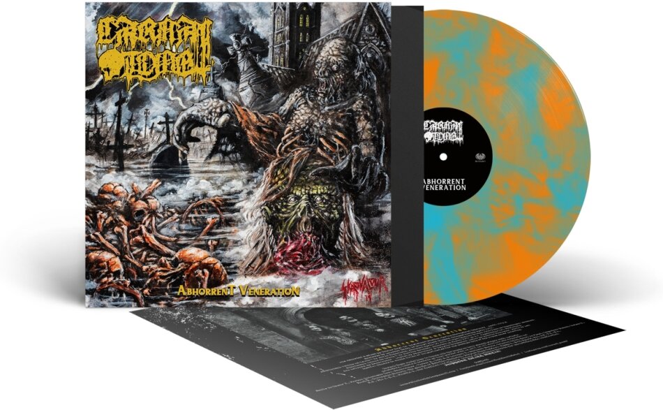 Carnal Tomb - Abhorrent Veneration 2023 Reissue, Limited Edition, Turquoise/Orange Splatter Vinyl, LP