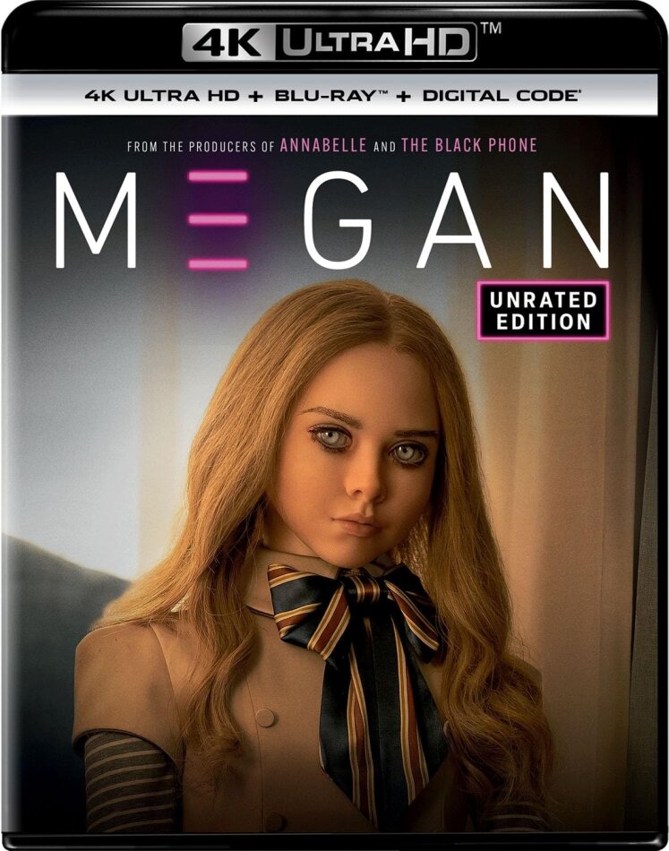 M3GAN (2022) Cinema Version, Unrated, 4K Ultra HD + Blu-ray
