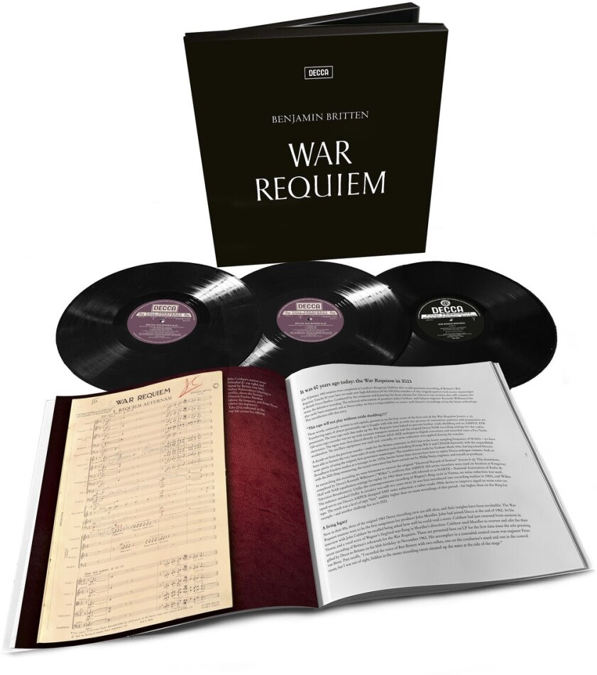 London Symphony Orchestra & Sir Benjamin Britten (1913-1976) - War Requiem Decca, 3 LPs