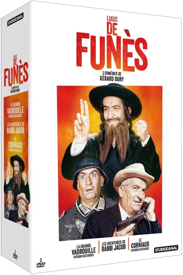 Louis de Funès - La grande vadrouille / Les aventures de Rabbi Jacob / Le corniaud 3 DVD