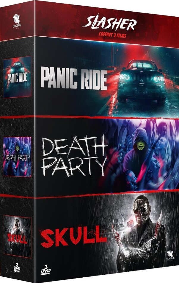 Slasher - Panic Ride / Death Party / Skull 3 DVD