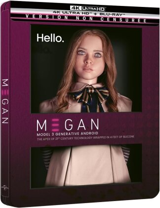 M3GAN (2022) (Version non censurée, Kinoversion, Limited Edition, Steelbook, 4K Ultra HD + Blu-ray)