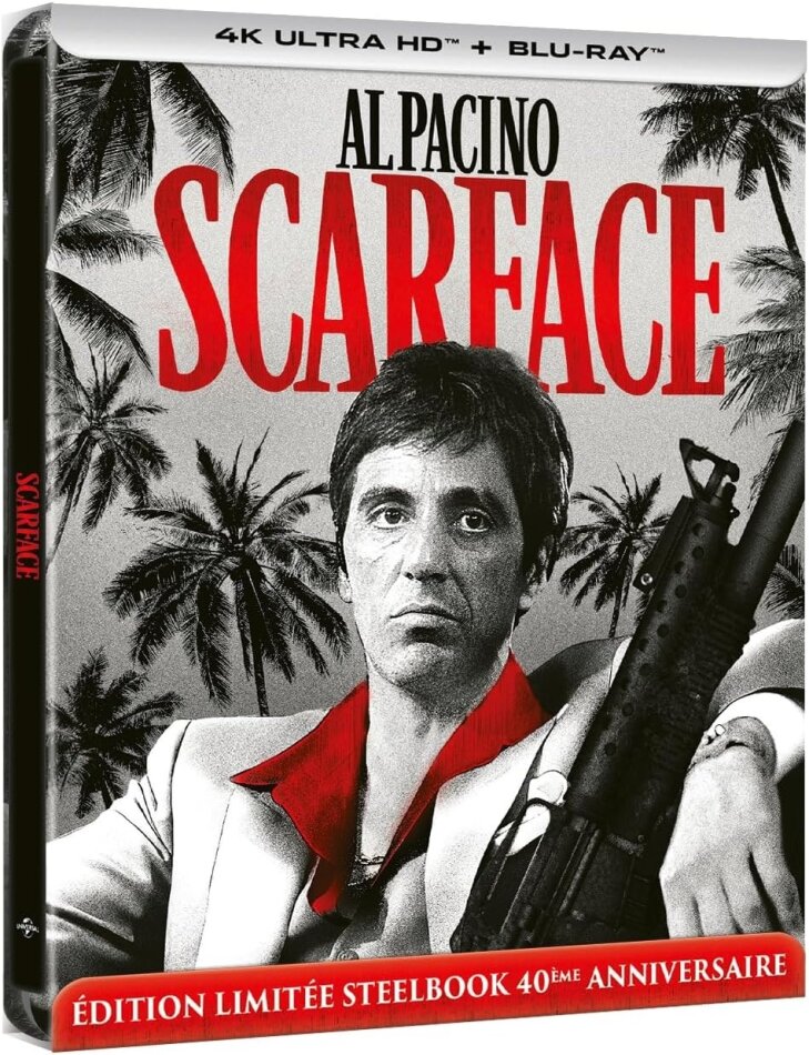 Scarface (1983) Édition Limitée 40ème Anniversaire, Steelbook, 4K Ultra HD + Blu-ray
