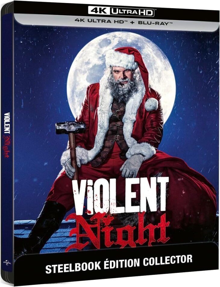 Violent Night (2022) Édition Collector Limitée, Steelbook, 4K Ultra HD + Blu-ray