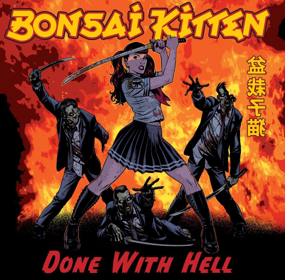 Bonsai Kitten - Done With Hell 2023 Reissue, Sunny Bastards, Limited Edition, Yellow Red Splash Vinyl, LP