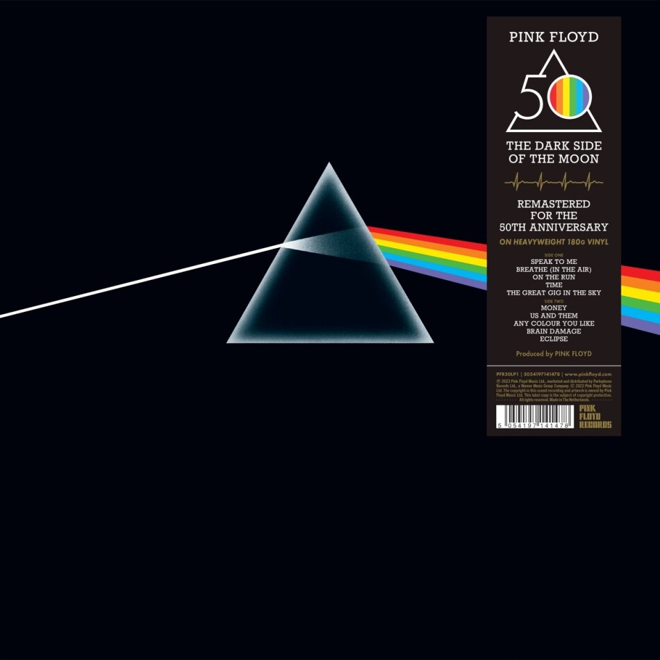 Pink Floyd - Dark Side Of The Moon 2023 Reissue, Edizione 50° Anniversario, LP