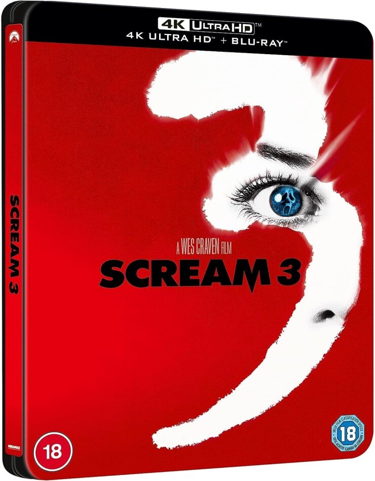 Scream 3 (2000) Édition Limitée, Steelbook, 4K Ultra HD + Blu-ray