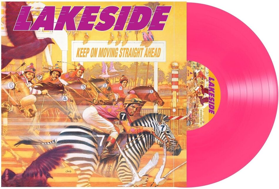 Lakeside - Keep On Moving Straight Ahead 2023 Reissue, Unidisc Records, Pink Vinyl, LP