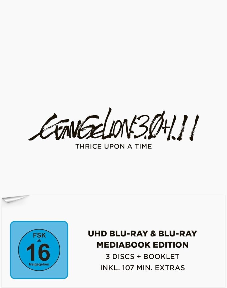Evangelion 3.0 + 1.11 - Thrice Upon A Time (2021) Mediabook, Édition Spéciale, 2 4K Ultra HDs + Blu-ray