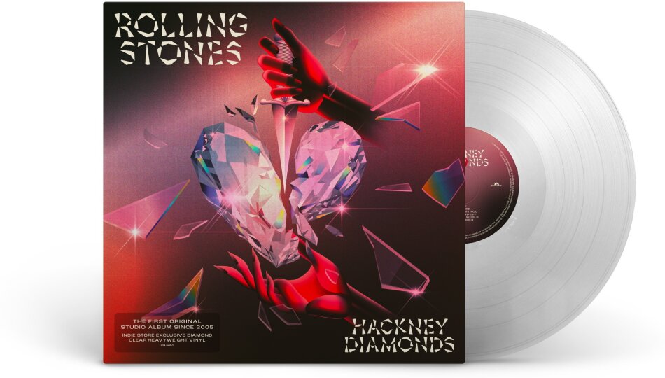 The Rolling Stones - Hackney Diamonds Indie Edition, Gatefold, Limited Edition, Clear Vinyl, LP