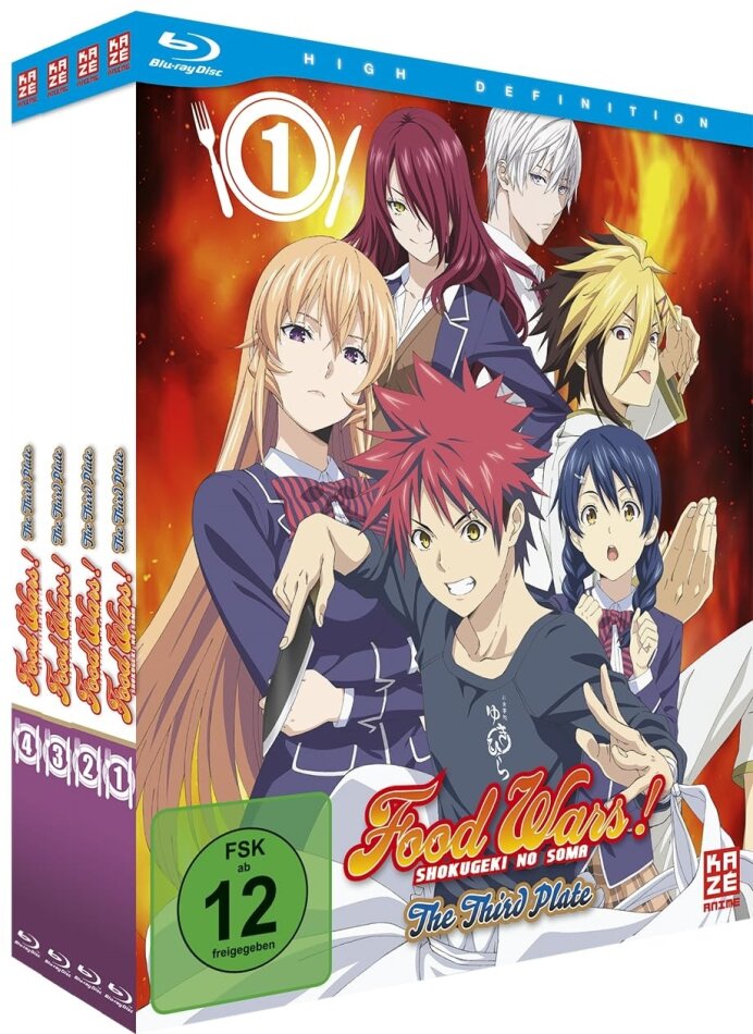 Food Wars! The Third Plate - Staffel 3 Gesamtausgabe, Bundle, 4 Blu-rays