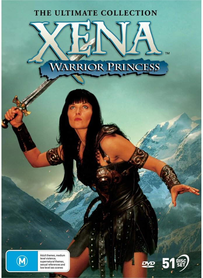 Xena: Warrior Princess - The Ultimate Collection Australian Release, 51 DVDs