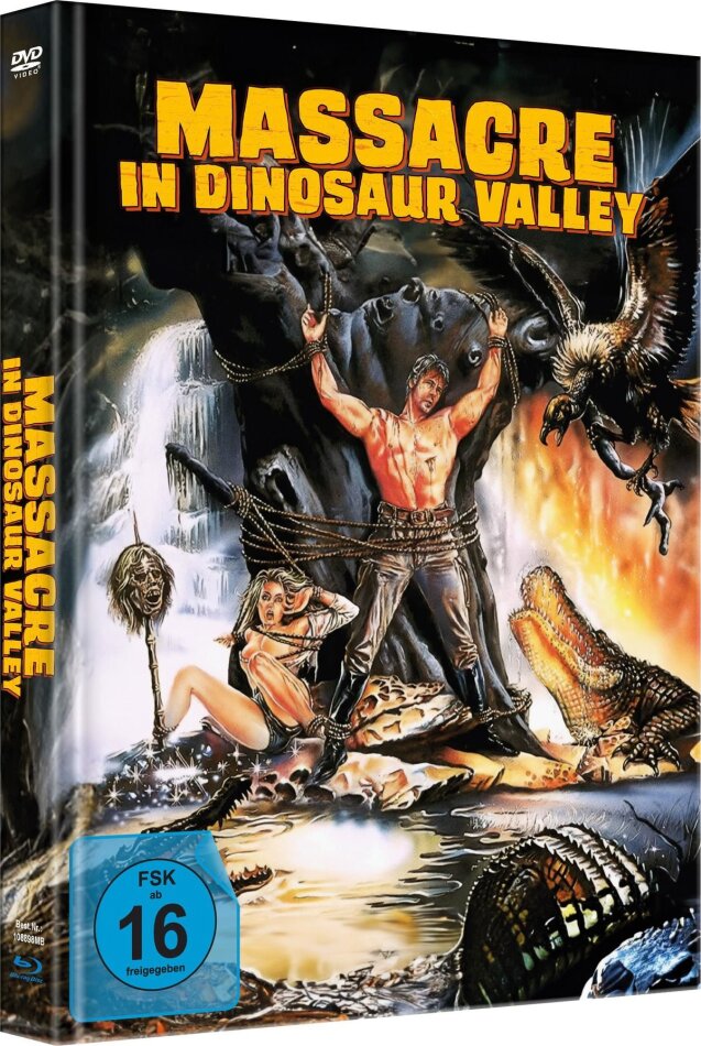 Massacre in Dinosaur Valley (1985) Édition Limitée, Mediabook, Uncut, Blu-ray + DVD