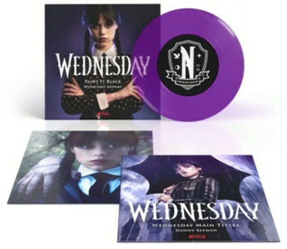 Danny Elfman - Paint It Black - Wednesday Theme Song - OST Colored, 7" Single