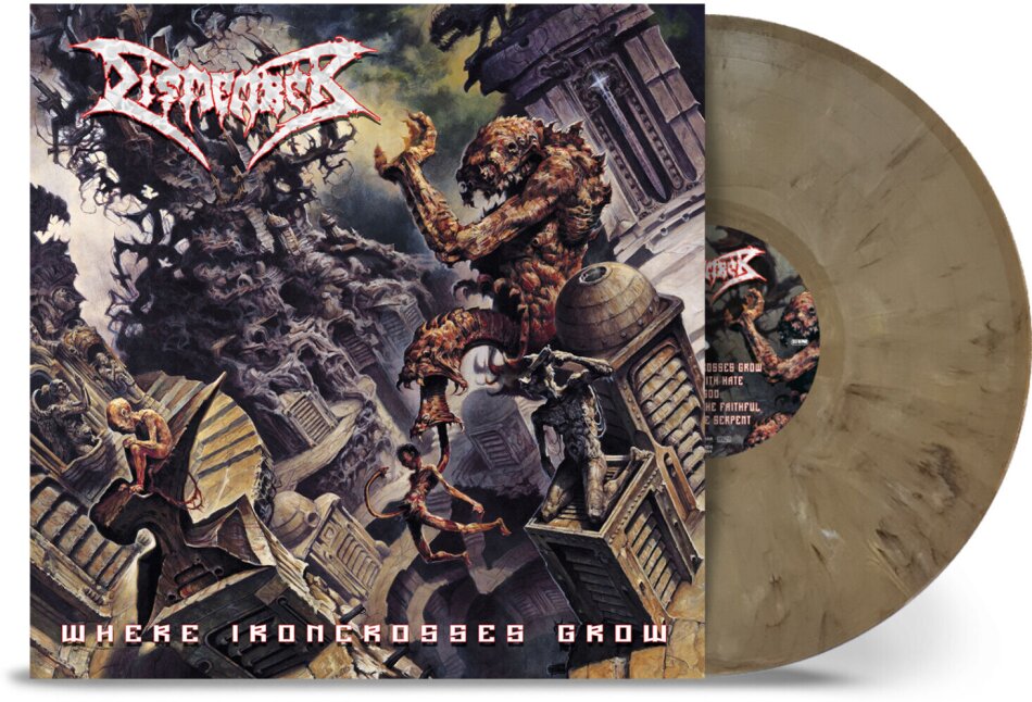 Dismember - Where Ironcrosses Grow 2023 Reissue, Nuclear Blast, Sand Marbled Vinyl, LP