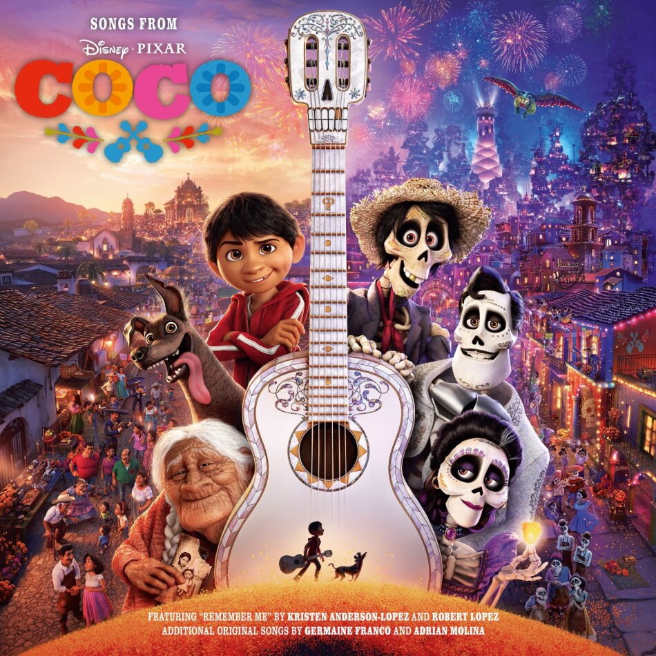 Songs From Coco 2023 Reissue, Walt Disney Records, Glow-In-The-Dark Vinyl, LP
