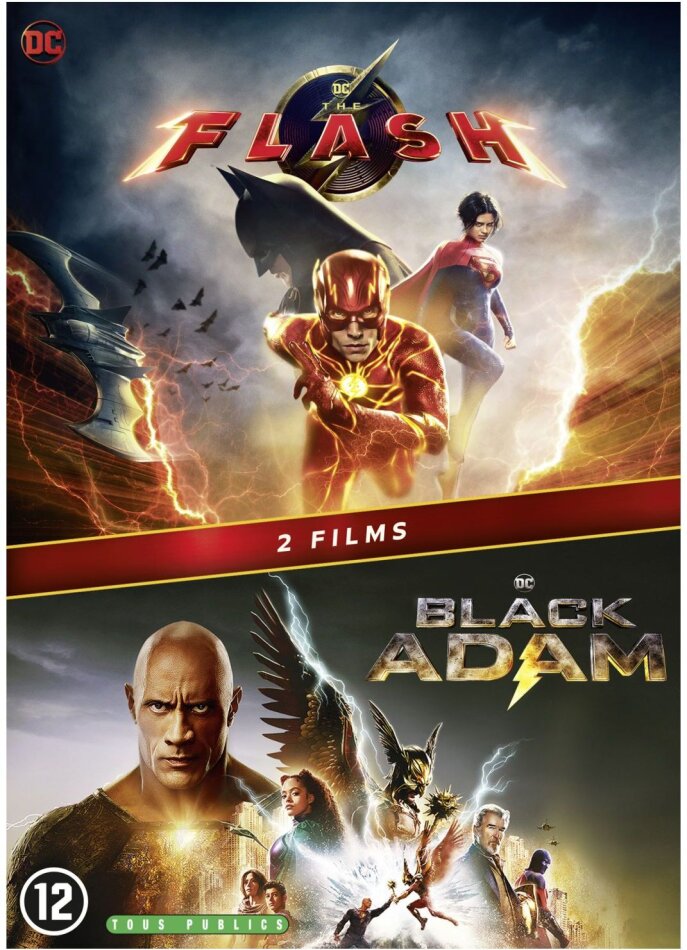 The Flash (2023) / Black Adam (2022) 2 DVD