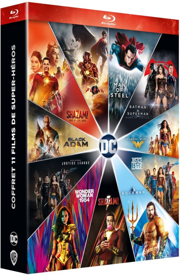 Coffret 11 Films de Super-Héros - DC Extended Universe 12 Blu-ray