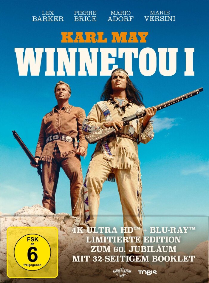 Winnetou 1 (1963) 60th Anniversary Edition, Limited Edition, Mediabook, 4K Ultra HD + Blu-ray