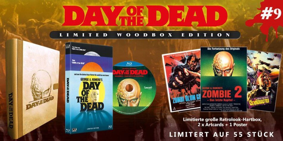 Day of the Dead (1985) Woodbox, Hartbox, Limited Edition, Remastered