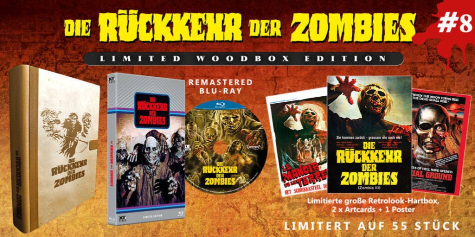 Die Rückkehr der Zombies (1981) Woodbox, Hartbox, Limited Edition, Remastered