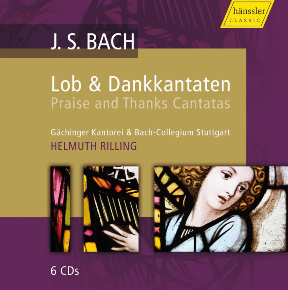 Helmuth Rilling, Gächinger Kantorei, Bach-Collegium Stuttgart & Johann Sebastian Bach (1685-1750) - Lob- & Dankkantaten 6 CDs